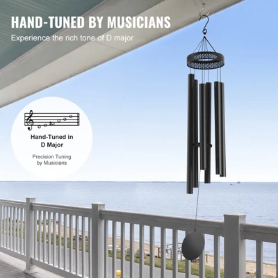 VEVOR Wind Chimes For Outside, 58 In, Deep Tone Wind Chimes With 6 Tubes, Unique Large Memorial Wind Chimes For Anniversary, Amazing Outdoor Decor 3 VEVOR Wind Chimes For Outside, 58 In, Deep Tone Wind Chimes With 6 Tubes, Unique Large Memorial Wind Chimes For Anniversary, Amazing Outdoor Decor - Image 3