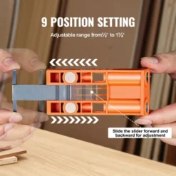 VEVOR Pocket Hole Jig, 56 Pcs Mini Jig Pocket Hole System With 9" C-clamp, Step Drill, Wrench, Square Drive Bit, Drill Stop Ring, And Screws -Aesthtic Interiors GUEST 1c3fc802 03e5 4c7e a91c ea77edf6af0d