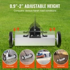 VEVOR 45Lbs Rolling Magnetic Sweeper With Wheels, Push-Type Magnetic Pick Up Sweeper, 18-inch Large Magnet Pickup Lawn Sweeper -Aesthtic Interiors GUEST 1e01d0a2 3cbf 440f afec cd2f7722eb79