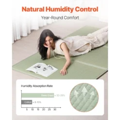 VEVOR Japanese Tatami Mat, Queen Size Foldable Japanese Tatami Mattress( Natural Rush Grass), Japanese Floor Mattress With Non-Slip Backing, Green -Aesthtic Interiors GUEST 1e90ae8e 854e 48ed 9af8 5194e721cd50