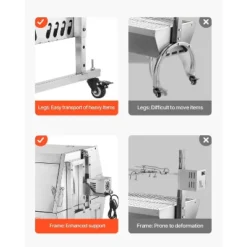 VEVOR 60W Rotisserie Grill With Hooded Cover, 56 Inch Pig Lamb Goat Rotisserie Grill Roaster, 286Lbs Capacity, Silver -Aesthtic Interiors GUEST 1efe63a4 d4fd 4c3d b0d8 d3a163f5010d