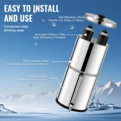 VEVOR Gravity-fed Water Filter System, 2.25G 304 Stainless-Steel Countertop System, Water Filtration System, Reduces Lead And Up To 99% -Aesthtic Interiors GUEST 1f8ff3ef 1a1f 4438 a584 988a62541df3