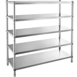 VEVOR Stainless Steel Shelves 48x18.5 Inch 5 Tier Adjustable Shelf Storage Unit Stainless Steel Rack Shelving Heavy Duty Shelving, Silver 15 VEVOR Stainless Steel Shelves 48x18.5 Inch 5 Tier Adjustable Shelf Storage Unit Stainless Steel Rack Shelving Heavy Duty Shelving, Silver -Aesthtic Interiors GUEST 2042ead5 ce66 4476 8820 3a7665fefb45 1
