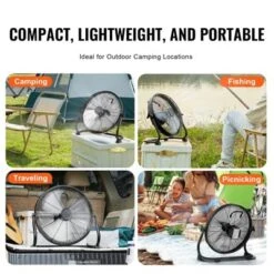 VEVOR Cordless Fan 16 In, Portable Quiet Personal Fan For Home Or Office, 360 Degree Manual Pivoting Head, Stepless Speed Regulation High Velocity -Aesthtic Interiors GUEST 2046ad90 2f8f 4028 891f ef5f33ad5c95