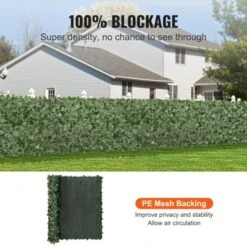 VEVOR Ivy Privacy Fence, 59 X 98 In Artificial Green Wall Screen, Greenery Ivy Fence With Mesh Cloth Backing And Strengthened Joint -Aesthtic Interiors GUEST 205abcb5 112f 446e 8686 8d89d583e3e9