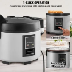 VEVOR Commercial Rice Cooker, 45-Cup Rice Cooker, 9.51 Qt / 9 Liter Large Rice Cooker And Warmer With Nonstick Inner Pot, 12-Hour Keep Warm 13 VEVOR Commercial Rice Cooker, 45-Cup Rice Cooker, 9.51 Qt / 9 Liter Large Rice Cooker And Warmer With Nonstick Inner Pot, 12-Hour Keep Warm -Aesthtic Interiors GUEST 2077ae07 f57f 45ec 8bf4 a1ba086ace4d