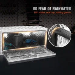 VEVOR Underbody Truck Box, 36"×14"×16" Pickup Storage Box, Heavy Duty Aluminum Diamond Plate Tool Box With Lock And Keys, Waterproof Trailer Storage -Aesthtic Interiors GUEST 20b972df 7786 4223 b427 90bdf128ad53 1