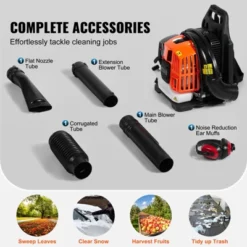 VEVOR Backpack Leaf Blower, 52CC 2-Cycle Leaf Blower With 1.37L Fuel Tank, 480CFM Air Volume 175MPH Speed, Ideal For Lawn Care -Aesthtic Interiors GUEST 2183050c e455 4d75 a006 2c6505e32bee