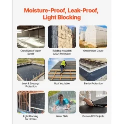 VEVOR 14 Mil Plastic Sheeting Heavy Duty 10' X 100', Thick Plastic Sheeting Roll, Plastic Drop Cloth Painters Tarp Covering 11 VEVOR 14 Mil Plastic Sheeting Heavy Duty 10' X 100', Thick Plastic Sheeting Roll, Plastic Drop Cloth Painters Tarp Covering -Aesthtic Interiors GUEST 218ae83c 142c 4baa b9ee 99c5b4da662f
