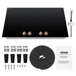 VEVOR Induction Cooktop, 6600W Electric Countertop Burner,4 Burner Knob Control Stove,Built-in Induction Cooktop With 12 Temperature Settings, Black -Aesthtic Interiors GUEST 21a6c15c af9a 4ed4 8f3e 529ec9f0e3f2