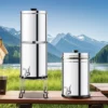 VEVOR Gravity-fed Water Filter System, 2.25G 304 Stainless-Steel Countertop Water Filtration System, Reduces Lead And Up To 99% Of Chlorine