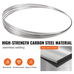 VEVOR Band Saw Blade, 83.5x0.63x0.02 Inch, 5 PCS/Pack Meat Bandsaw Blades For Replacement, Carbon Steel Blade, Silver 12 VEVOR Band Saw Blade, 83.5x0.63x0.02 Inch, 5 PCS/Pack Meat Bandsaw Blades For Replacement, Carbon Steel Blade, Silver -Aesthtic Interiors GUEST 22362bbe 71b5 4208 8d41 0214cb505221 1