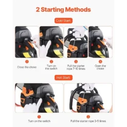 VEVOR Gas Chainsaw, 52CC 18" 2.55HP, Gasoline Powered Chain Saw, Handheld Cordless Petrol Chainsaws For Tree Wood Branch Cutting, Orange -Aesthtic Interiors GUEST 22867294 4d49 4496 a73f da832a41dfef