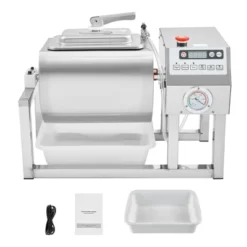 VEVOR Commercial Meat Tumbler Marinator, 20L Vacuum Tumbler Marinating Machine With Bidirectional Rotation And 3-Speed, Silver -Aesthtic Interiors GUEST 235db979 23c6 4146 b57a 0ad7a794ba46