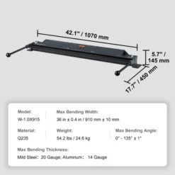 VEVOR Box And Pan Brake, 36-Inch, 0-130 Degrees Sheet Metal Bending Brake, Portable Mini Metal Bender With 20 Gauge Low Carbon Steel, Black -Aesthtic Interiors GUEST 2367114b 4a9f 4006 a82d 785bb94f49b8
