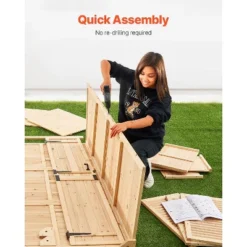 VEVOR Outdoor Storage Shed, Oversize Wooden Outside Storage Cabinet With Waterproof Roof And Metal Frame With Shelves & Floor, 58"x78" 11 VEVOR Outdoor Storage Shed, Oversize Wooden Outside Storage Cabinet With Waterproof Roof And Metal Frame With Shelves & Floor, 58"x78" -Aesthtic Interiors GUEST 2474b0cd 09cf 45ff a10d 309c75c2e4e3