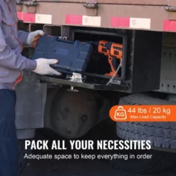 VEVOR Underbody Truck Box, 18" X 12" X 14" Pickup Storage Box, Heavy Duty Aluminum Diamond Plate Tool Box With Lock And Keys -Aesthtic Interiors GUEST 24ec2895 3568 4be5 9671 7a527b31f8de