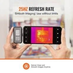 VEVOR Thermal Imaging Camera For Android, 256 X 192 IR Resolution Infrared Thermal Imager With Visual Camera, 25Hz Refresh Rate Thermal Camera, Grey -Aesthtic Interiors GUEST 257c7b60 ad06 4539 8947 1a0473c0cd8c