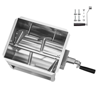 VEVOR Manual Meat Mixer, 30L Fixed Tank Meat Processing Equipment(Mixing Max 30LBS For Meat), Stainless Steel Meat Mixer, , Silver 8 VEVOR Manual Meat Mixer, 30L Fixed Tank Meat Processing Equipment(Mixing Max 30LBS For Meat), Stainless Steel Meat Mixer, , Silver - Image 8