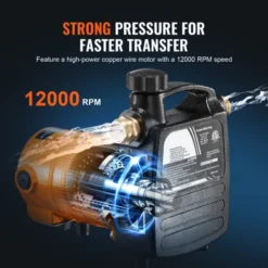 VEVOR Cast Iron Water Transfer Pump, 115V AC 1600 GPH 1/2HP, Portable Electric Utility Pump With Carbon Brush, Black+Orange -Aesthtic Interiors GUEST 25f2d040 5f59 4f58 b02c c9e8a5470099