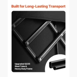 VEVOR Foldable Wagon With Extended Tailgate, 450lbs & 300L Large Capacity Collapsible Wagon Cart, Heavy Duty Folding Utility Carts, Black -Aesthtic Interiors GUEST 25f53973 b92f 44dc 8421 3c24edc5fdf8