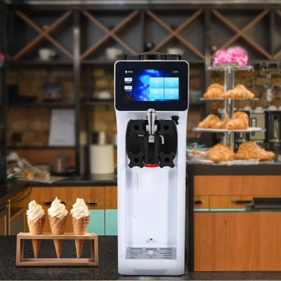 VEVOR Commercial Ice Cream Machine, 10.6 QT/H Yield, 1000W Single Flavor Countertop Soft Serve Ice Cream Maker, 4L Hopper 1.6L Cylinder 1 VEVOR Commercial Ice Cream Machine, 10.6 QT/H Yield, 1000W Single Flavor Countertop Soft Serve Ice Cream Maker, 4L Hopper 1.6L Cylinder