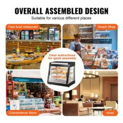 VEVOR 3-Tier Commercial Food Warmer Display, 1200W Food Display Warmer With Light, Adjustable Shelf And Temperature Display, Steam Heating, 111L -Aesthtic Interiors GUEST 27989fbf ad60 474d b513 15dbca23c918