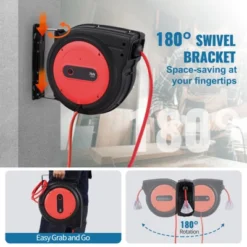 VEVOR Retractable Extension Cord Reel, 75 FT, Heavy Duty 14AWG/3C SJTOW Retractable Power Cord With Lighted Triple Tap Outlet, Black -Aesthtic Interiors GUEST 28155dcc 0ff1 43c7 95ad 7a48176f224c