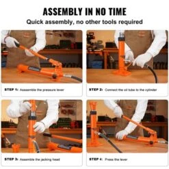 12 Ton Porta Power Kit, Hydraulic Ram With Pump With 4.6 Ft/1.4 M Oil Hose, Portable Hydraulic Jack With Storage Case For Automotive,Garage(26455 LBS) -Aesthtic Interiors GUEST 288d3a4d 2202 4919 9d49 0ed39b9a8582