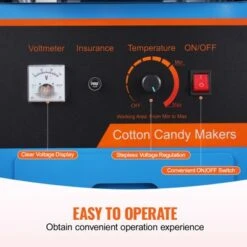 VEVOR Electric Cotton Candy Machine With Cart, 1000W Commercial Candy Floss Maker With Stainless Steel Bowl, Sugar Scoop And Drawer,Blue -Aesthtic Interiors GUEST 28f3a073 8af2 4533 a8d5 d454b3d8c85f