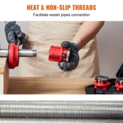 VEVOR Ratchet Pipe Threader Kit, 1/4" NPT - 1-1/4" NPT Manual Ratcheting Pipe Threader, Portable Pipe Threading Tool Set With 6PCS NPT Dies, 13 VEVOR Ratchet Pipe Threader Kit, 1/4" NPT - 1-1/4" NPT Manual Ratcheting Pipe Threader, Portable Pipe Threading Tool Set With 6PCS NPT Dies, -Aesthtic Interiors GUEST 29a08098 5c30 4ba6 b9b5 73ef18bd9819 1