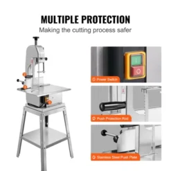 VEVOR Electric Meat Saw, 850W Stainless Vertical Cutter, 19.1"x15" Workbench, 7.09" Cutting Thickness, Includes 5 Blades 13 VEVOR Electric Meat Saw, 850W Stainless Vertical Cutter, 19.1"x15" Workbench, 7.09" Cutting Thickness, Includes 5 Blades -Aesthtic Interiors GUEST 29dc1f3a def6 4879 b1b5 a4c11e0e74a5