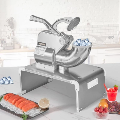 VEVOR Ice Crushers Machine, 661lbs Per Hour Electric Snow Cone Maker With 4 Blades, Stainless Steel Shaved Ice Machine With Cover 1 VEVOR Ice Crushers Machine, 661lbs Per Hour Electric Snow Cone Maker With 4 Blades, Stainless Steel Shaved Ice Machine With Cover