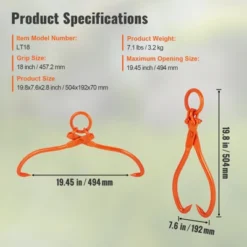 VEVOR Log Skidding Tongs, 18 Inch 2 Claw Log Lifting Tongs, Heavy Duty Steel Lumber Skidding Tongs, 772 Lbs/350 Kg Loading Capacity, Log Lifting 14 VEVOR Log Skidding Tongs, 18 Inch 2 Claw Log Lifting Tongs, Heavy Duty Steel Lumber Skidding Tongs, 772 Lbs/350 Kg Loading Capacity, Log Lifting -Aesthtic Interiors GUEST 2a5e0086 3faf 44d7 8bfe d039009ddbd2