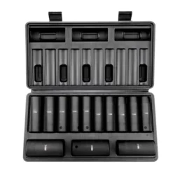 VEVOR 1/2" Drive Impact Socket Set, 13 Piece Deep Socket Set Metric 10-24mm, 6 Point CR-V Alloy Steel For Auto Repair, Easy-to-Read Size Markings -Aesthtic Interiors GUEST 2b0b319b 3355 455d a5c8 f49485648576