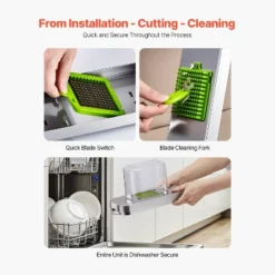 VEVOR Vegetable Chopper, Food Veggie Cutter With 3 Stainless Steel Blades, Onion Slicer With Container, Silver 13 VEVOR Vegetable Chopper, Food Veggie Cutter With 3 Stainless Steel Blades, Onion Slicer With Container, Silver -Aesthtic Interiors GUEST 2c8de78e db0f 49b1 8b55 08128924e479