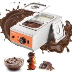 VEVOR Chocolate Tempering Machine,9 Lbs 2 Tanks Chocolate Melting Pot With TEMP Control 86~185℉,800W Stainless Steel Electric Commercial Food Warmer -Aesthtic Interiors GUEST 2d2eb355 1756 4352 999a c9b8b2be57fc