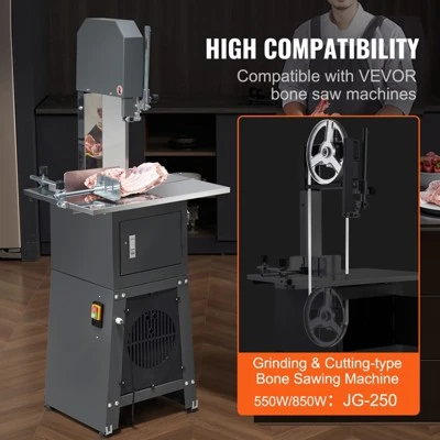 VEVOR Band Saw Blade, 82.3x0.63x0.02 Inch, 5 PCS/Pack Meat Bandsaw Blades For Replacement, Carbon Steel Blade, Silver 5 VEVOR Band Saw Blade, 82.3x0.63x0.02 Inch, 5 PCS/Pack Meat Bandsaw Blades For Replacement, Carbon Steel Blade, Silver - Image 5