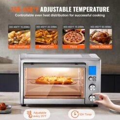 VEVOR 10-IN-1 Convection Oven, 28L/29.6Qt Multifunctional Conventional Oven Countertop, 1800W 4-Tier Toaster With Front Glass Door -Aesthtic Interiors GUEST 2d5f15ba 6815 4af0 bef5 b78a4577774a