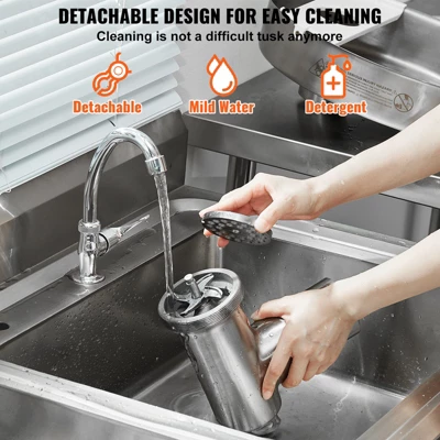 VEVOR Meat Grinder, 6 Lbs/Min Capacity Electric Meat Grinders With Blade, Grinding Plate, Sausage Maker, Stainless Steel Commercial Meat Mincer 6 VEVOR Meat Grinder, 6 Lbs/Min Capacity Electric Meat Grinders With Blade, Grinding Plate, Sausage Maker, Stainless Steel Commercial Meat Mincer - Image 6