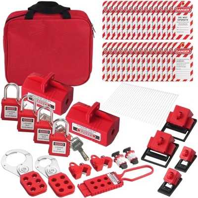 VEVOR Electrical Lockout Tagout Kit, 47 PCS Safety Loto Kit Includes Padlocks, Hasps, Tags, Nylon Ties, Plug Lockouts, Circuit Breaker Lockouts 8 VEVOR Electrical Lockout Tagout Kit, 47 PCS Safety Loto Kit Includes Padlocks, Hasps, Tags, Nylon Ties, Plug Lockouts, Circuit Breaker Lockouts - Image 8
