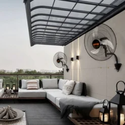 VEVOR Wall Mount Fan, 2 PCS 18 Inch Oscillating, 3-speed High Velocity Max. 4000 CFM Industrial Wall Fan For Indoor, Commercial, Residential