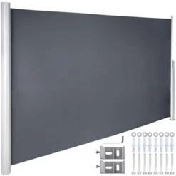 VEVOR Retractable Side Awning, 71''x 118'' Aluminum Outdoor Privacy Screen, 280g Polyester Water-proof Retractable Patio Screen, Gray 15 VEVOR Retractable Side Awning, 71''x 118'' Aluminum Outdoor Privacy Screen, 280g Polyester Water-proof Retractable Patio Screen, Gray -Aesthtic Interiors GUEST 2ed932eb b6b8 4d76 9f12 4c5e6ad80624 1