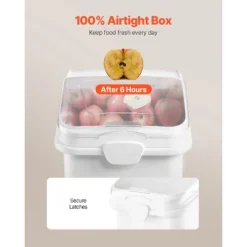 VEVOR Rice Storage Container, 27Gallon/100L Capacity Large Dog Food Dispenser Bin, Kitchen Ingredient Grain Cereal Flour Bin, 1 Pack, White -Aesthtic Interiors GUEST 2f01dc00 1a6c 4e4b a869 e525b9af3468