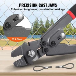 VEVOR Wire Rope Crimping Tool And Cutter Up To 2.2mm Wire Cable Crimps, 1/64" - 3/32" Crimping Loop Sleeve Kit And 160pcs Aluminum Buckles -Aesthtic Interiors GUEST 2fae5bab fa2d 4ff9 af9f 5006b361a8b5