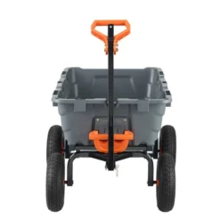 VEVOR Garden Cart, Durable Poly Dump Cart With Simple Assembly Steel Frame, Versatile Dump Wagon With Dual-Function Handle -Aesthtic Interiors GUEST 30bf5a6b 5233 48fb a1c5 b39401c4d77e
