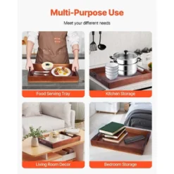 VEVOR Wood Serving Tray, Acacia Wooden Tray Board With Handles, Decorative Rustic Serving Trays Platter, Walnut Wood Color 12 VEVOR Wood Serving Tray, Acacia Wooden Tray Board With Handles, Decorative Rustic Serving Trays Platter, Walnut Wood Color -Aesthtic Interiors GUEST 30f3cb9d c7f0 4ba3 acdd 8d3ddfe8163c