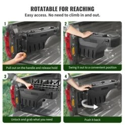 VEVOR Truck Bed Storage Box, Lockable Lid, Waterproof ABS Wheel Well Tool Box 6.6 Gal/20 L With Password Padlock, Black 10 VEVOR Truck Bed Storage Box, Lockable Lid, Waterproof ABS Wheel Well Tool Box 6.6 Gal/20 L With Password Padlock, Black -Aesthtic Interiors GUEST 310d6706 8e1d 4c63 a061 b7f3b73885a9