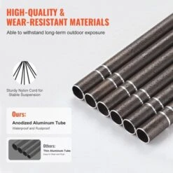 VEVOR Wind Chimes For Outside, 42", Deep Tone Wind Chimes With 6 Tubes, Unique Large Memorial Wind Chimes For Anniversary, Dark Brown -Aesthtic Interiors GUEST 31401a2c b3c0 47c7 b4dc 3da7cdfbed35