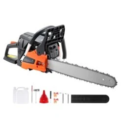 VEVOR Gas Chainsaw, 52CC 18" 2.55HP, Gasoline Powered Chain Saw, Handheld Cordless Petrol Chainsaws For Tree Wood Branch Cutting, Orange -Aesthtic Interiors GUEST 32486764 935f 4dbb 88eb 11cfc042629e